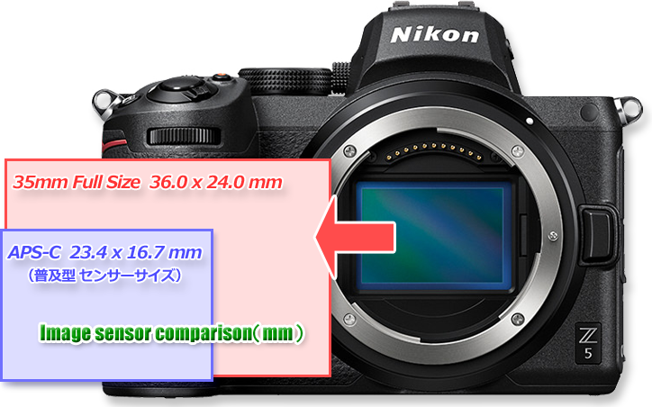 Nikon Z5 35mmフルサイズセンサー