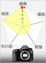 フルサイズカメラ　性能チャート